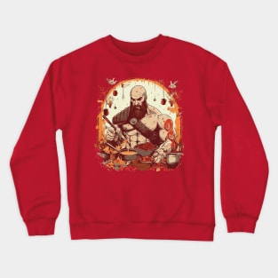 kratos cooking Crewneck Sweatshirt